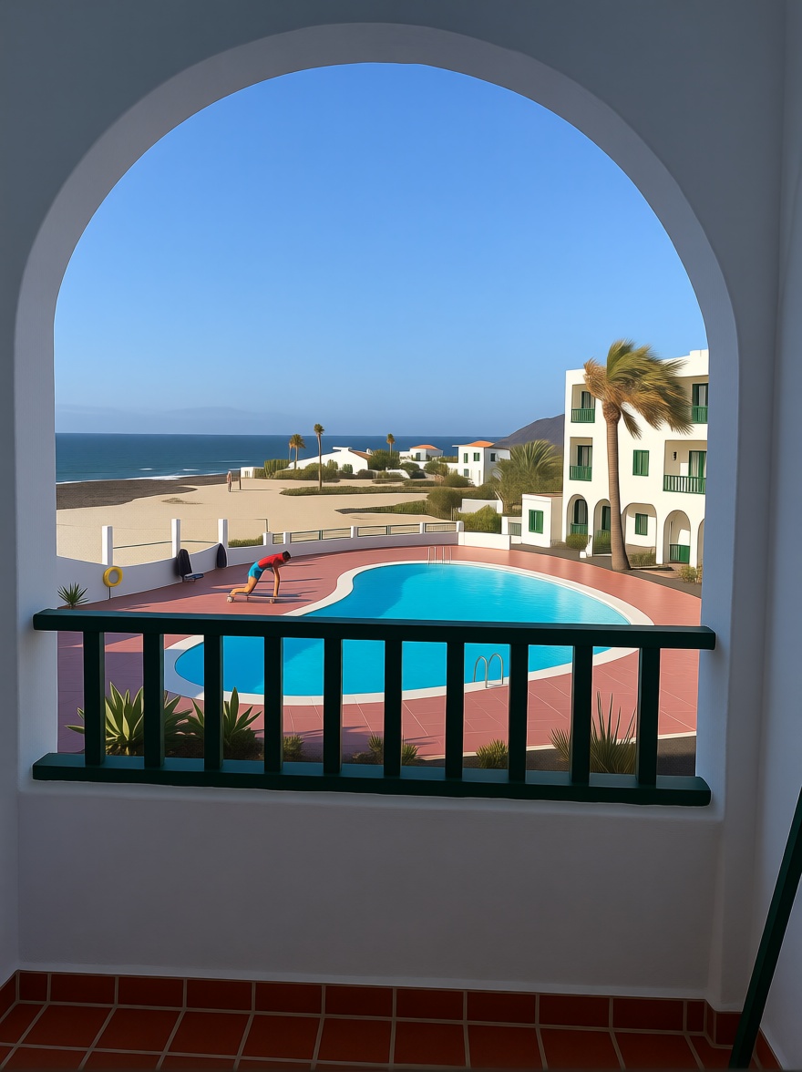 Wohnung in erste Strandlinie in La Oliva