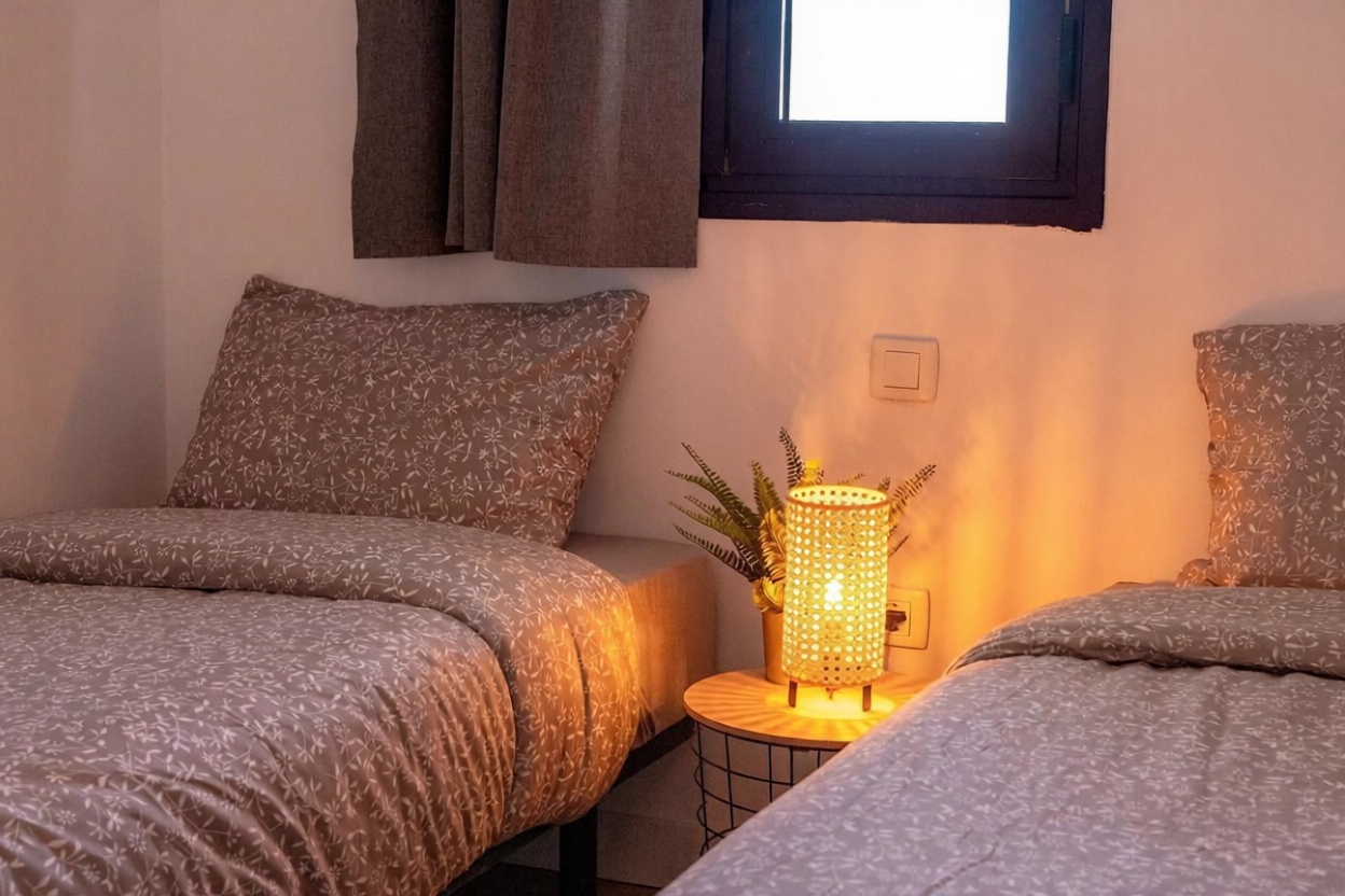 Wohnung in erste Strandlinie in La Oliva — Schlafzimmer