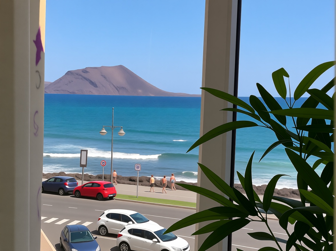 Wohnung in erste Strandlinie in La Oliva