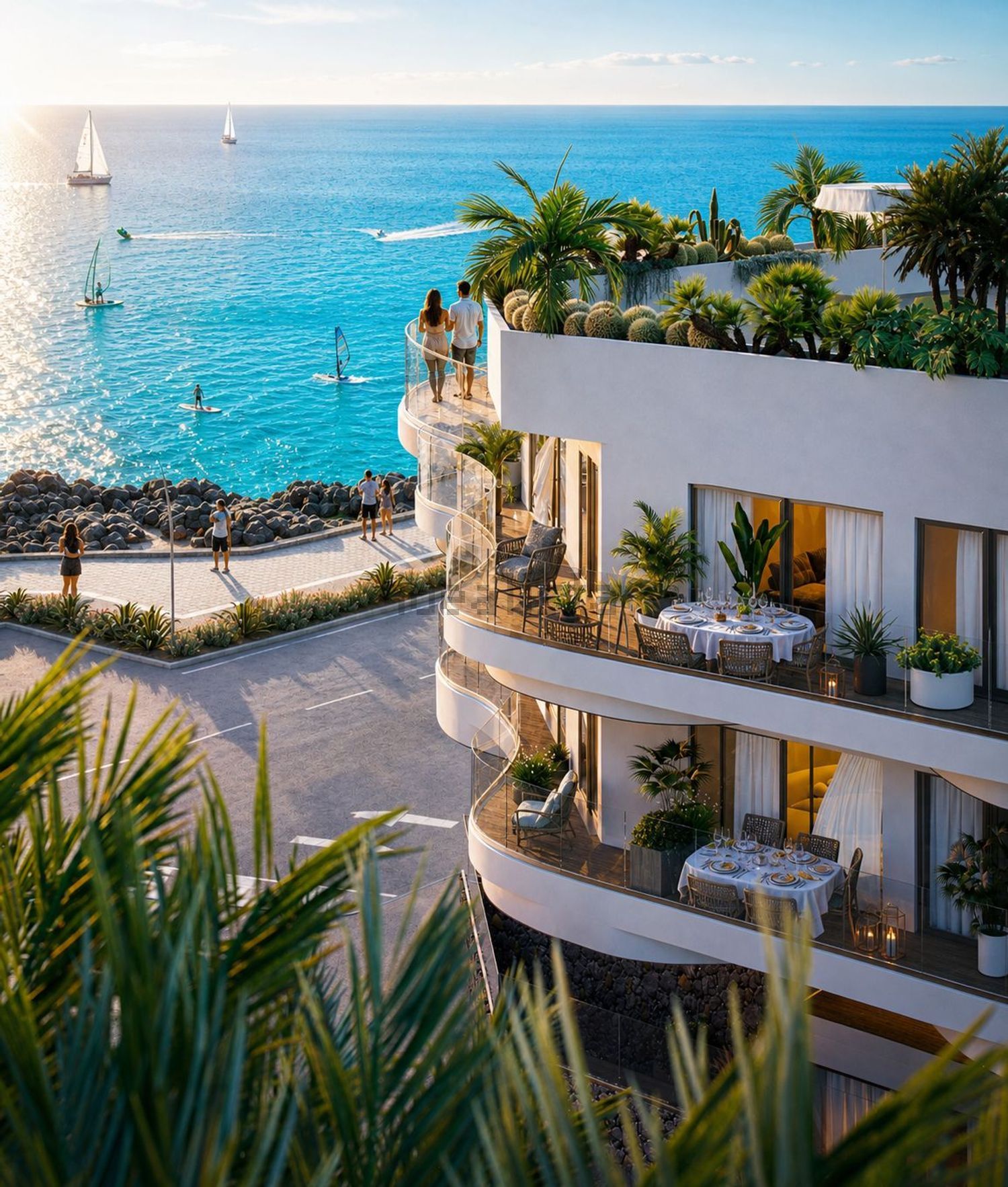 Flat for sale frontline beach in La Oliva