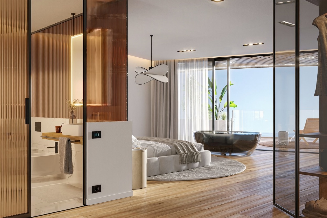 Wohnung in erste Strandlinie in La Oliva — Schlafzimmer