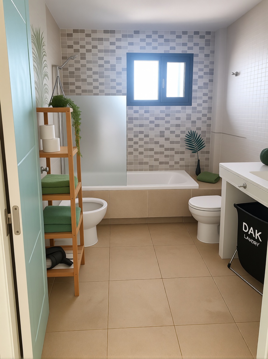 Duplex in erste Strandlinie in Antigua — Bad