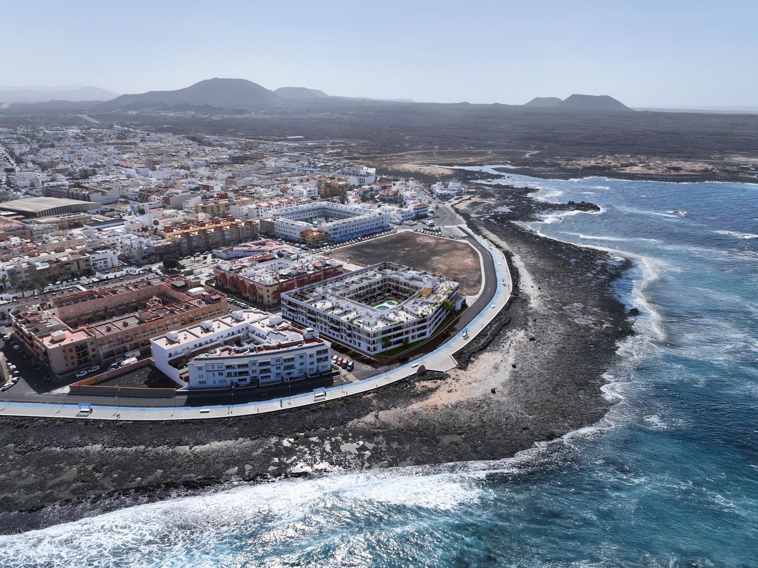 Flat for sale frontline beach in La Oliva