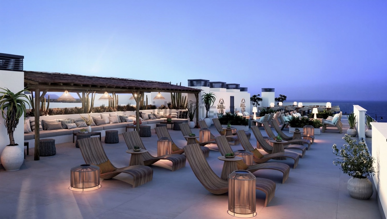 Wohnung in erste Strandlinie in La Oliva — Meerterrasse