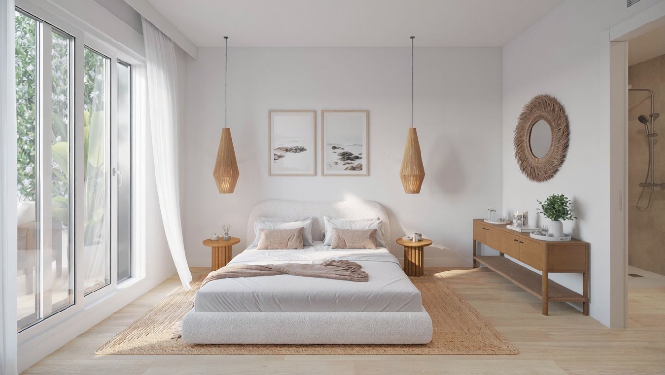Wohnung in erste Strandlinie in La Oliva — Schlafzimmer