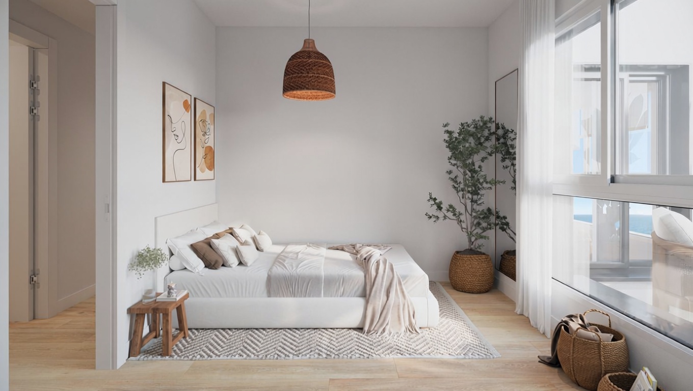 Wohnung in erste Strandlinie in La Oliva — Schlafzimmer