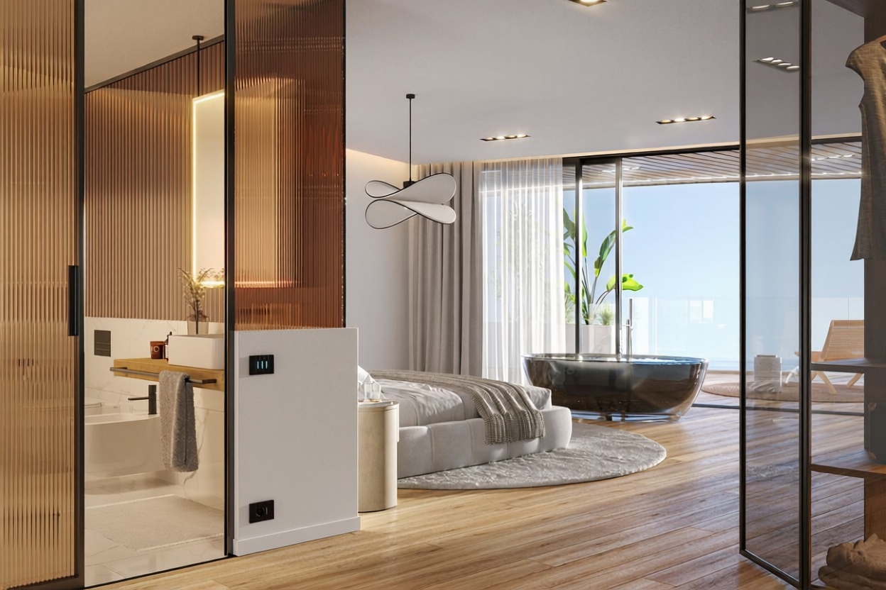 Wohnung in erste Strandlinie in La Oliva — Schlafzimmer