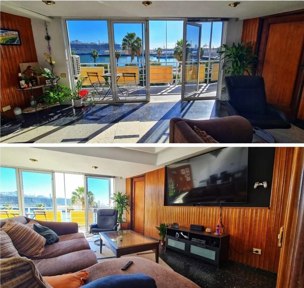 Beachfront flat in Las Palmas de Gran Canaria — Living room