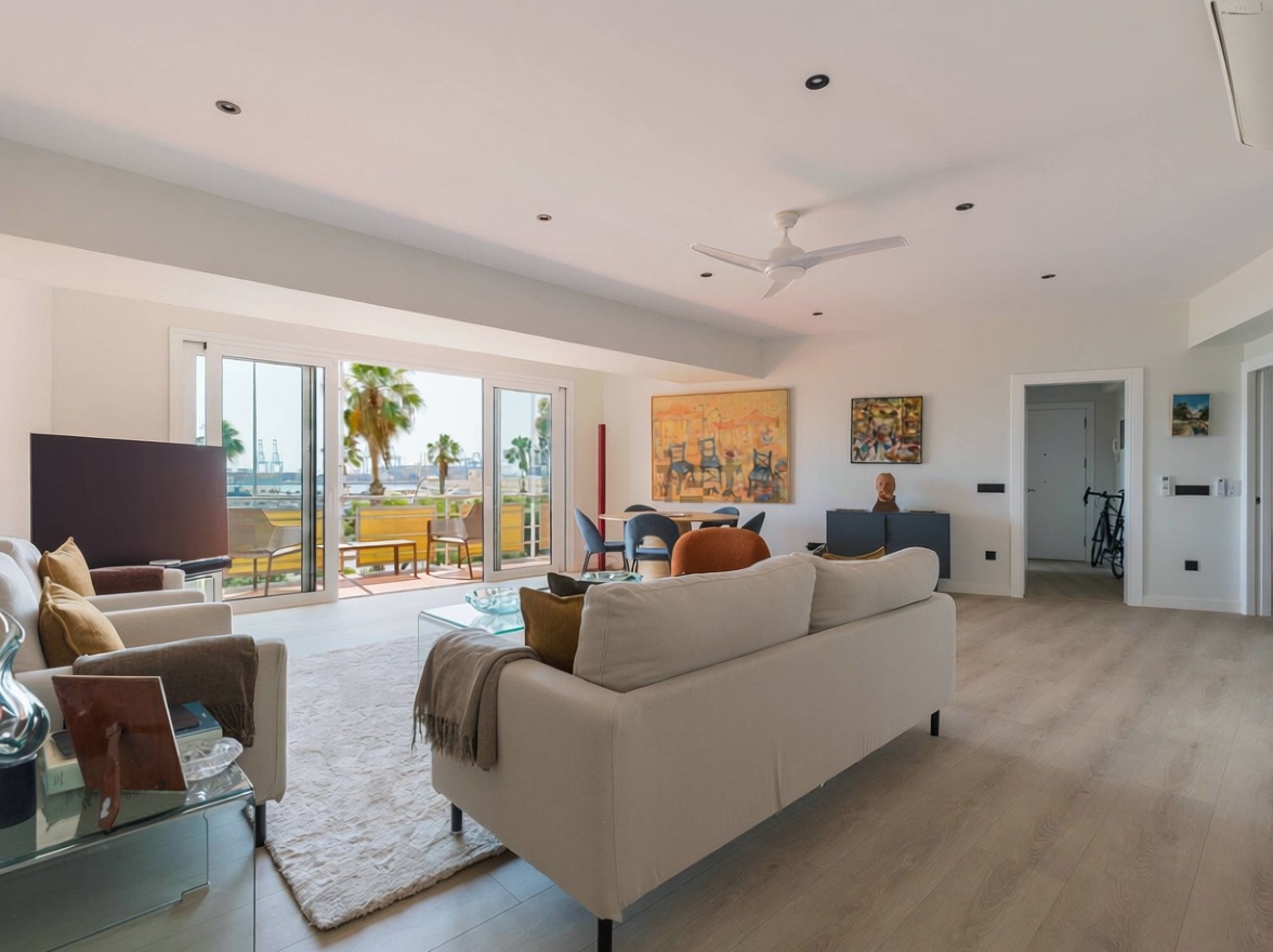 Beachfront flat in Las Palmas de Gran Canaria — Living room
