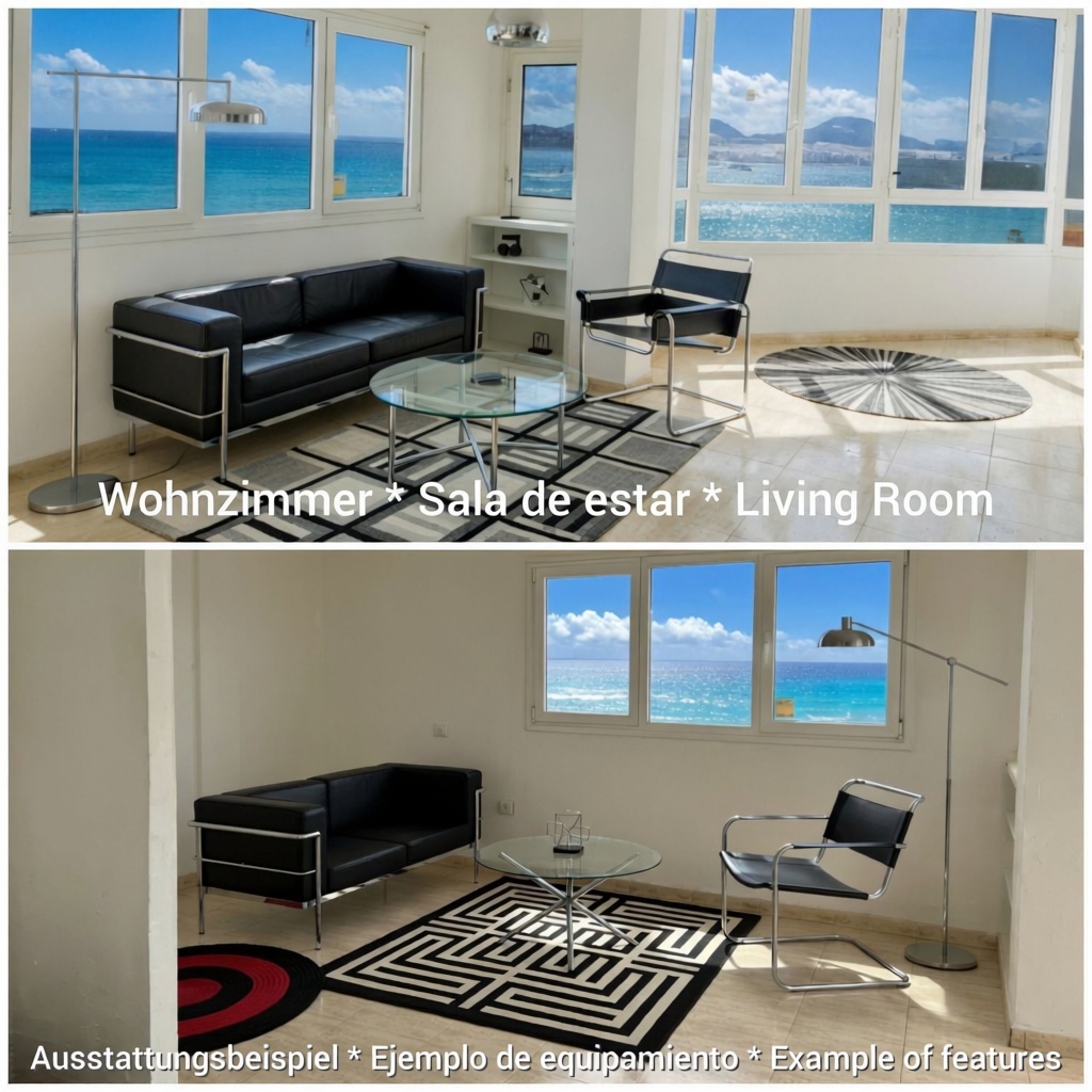 Appartement en première ligne de plage à Las Palmas de Gran Canaria — Séjour