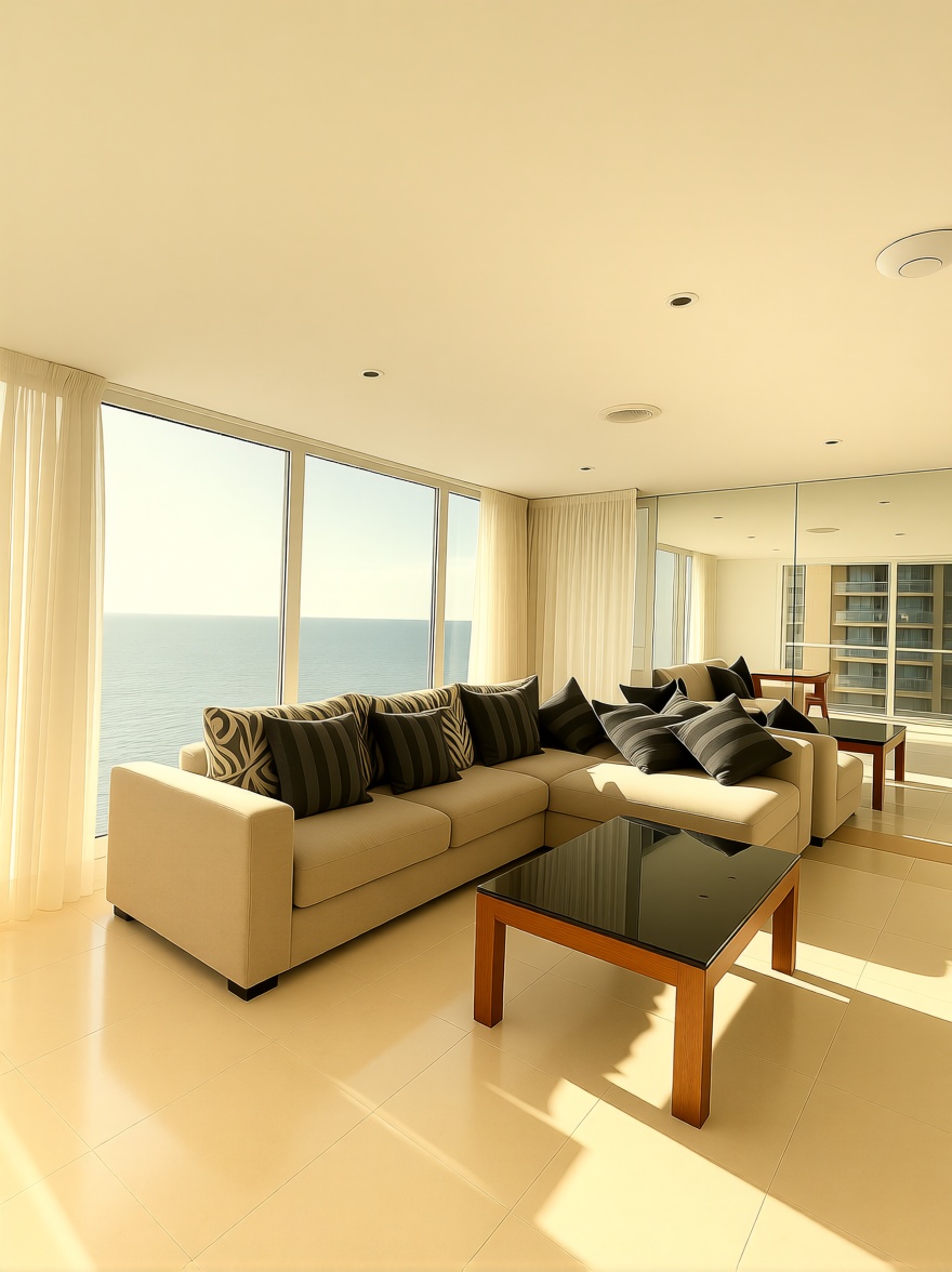 Beachfront flat in Mogán — Living room