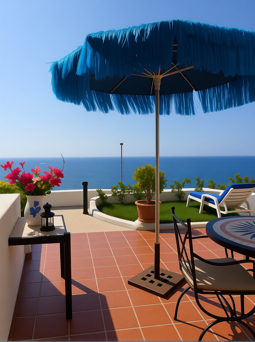 Chalet avec accès direct à la plage à San Bartolomé de Tirajana — Terrasse mer