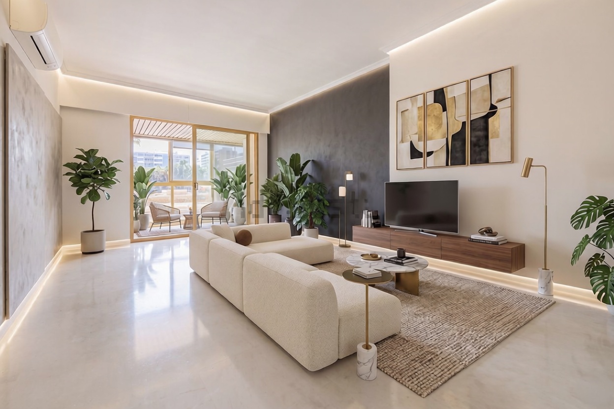 Appartement en première ligne de plage à Las Palmas de Gran Canaria — Séjour