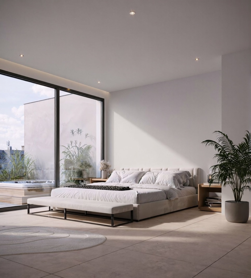 Appartement en première ligne de plage à Mogán — Chambre