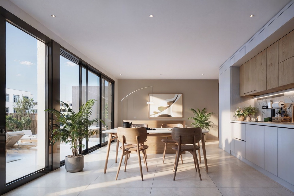 Appartement en première ligne de plage à Mogán — Coin repas