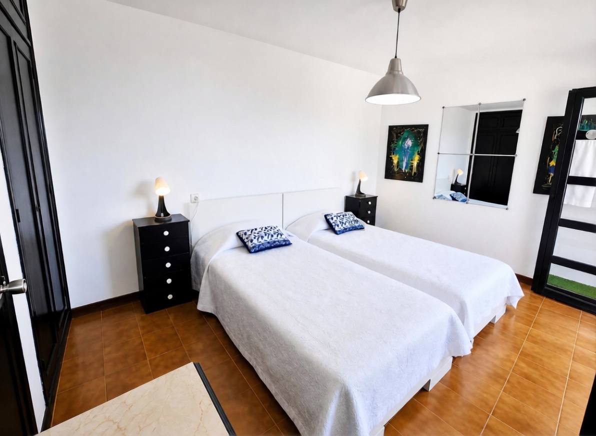 Chalet avec accès direct à la plage à Mogán — Chambre