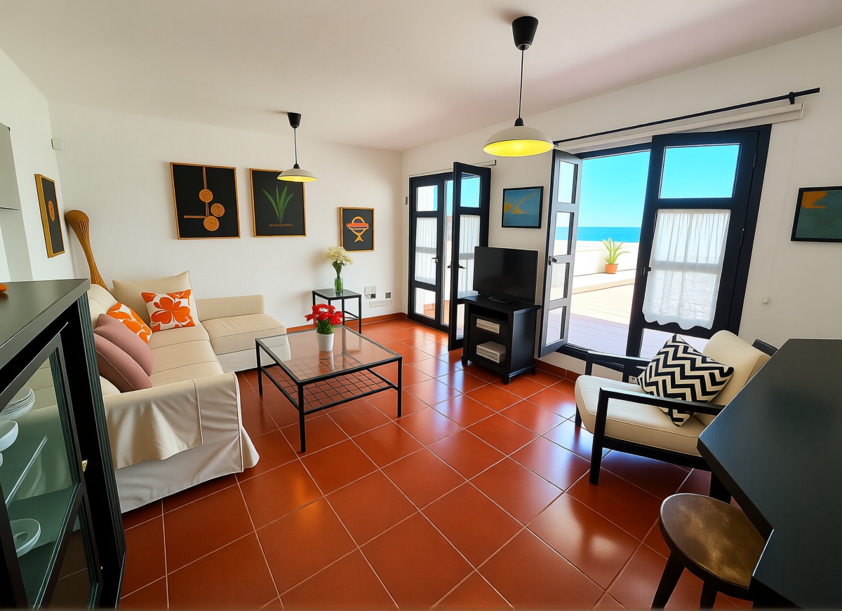 Chalet avec accès direct à la plage à Mogán — Séjour