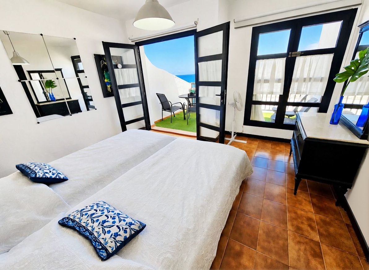 Chalet avec accès direct à la plage à Mogán — Chambre